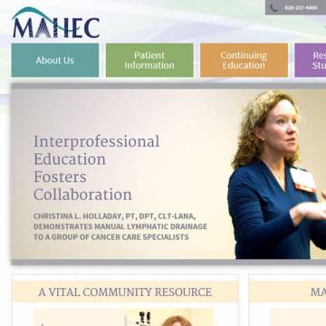 MAHEC website screenshot